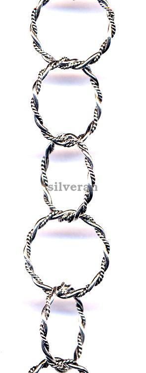 Silver Chain - Multi Twisted