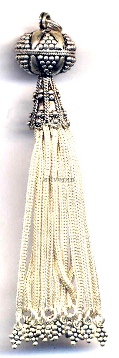 Silver Tassel X Large