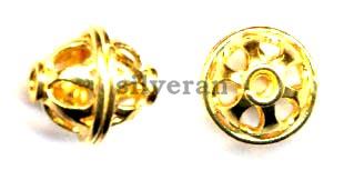 Silver Beads Gold Vermeil