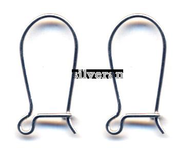 141061 - Gümüş Küpe Çengeli - Silver Kidney Ear Wire -  زخرفة فضية، ال