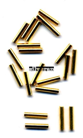 Gold Vermeil - Tube Beads