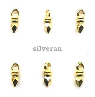 Silver Beads Gold Vermeil