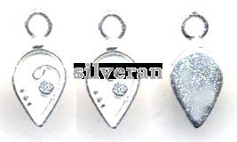 273012BRT - Gümüş Sallantı - Drop Bead - Silber Perlen