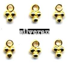 Silver Beads Gold Vermeil