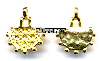 Silver Beads Gold Vermeil