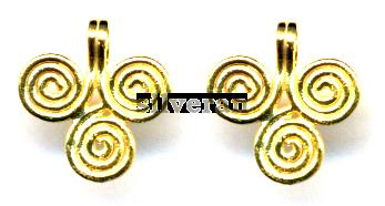 Silver Beads Gold Vermeil