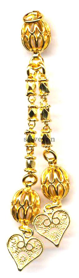 Silver Tassels - Gold Vermeil