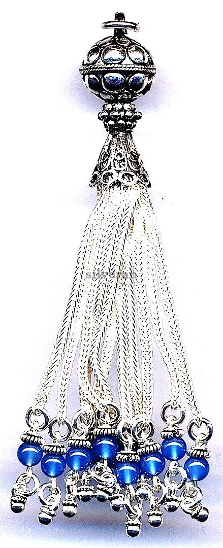 Gümüş Püsgül, Sterling Silver Tassel, شرابة فضية