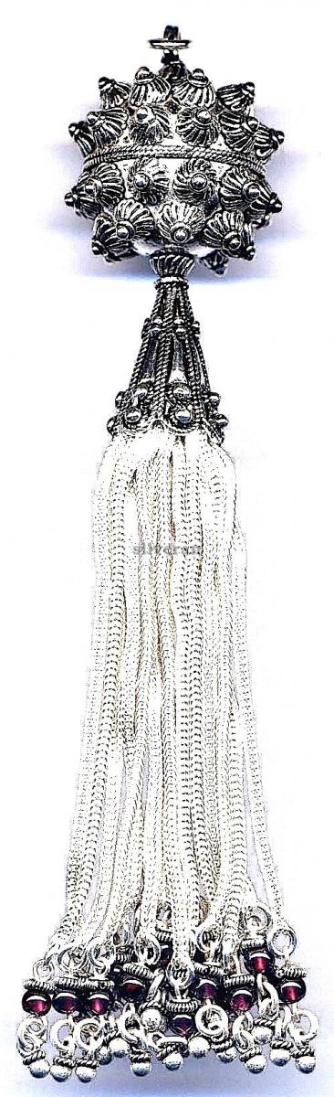 Gümüş Püsgül, Sterling Silver Tassel, شرابة فضية