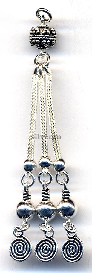 Gümüş Püsgül, Sterling Silver Tassel, شرابة فضية