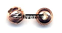 Silver Beads Rose Gold