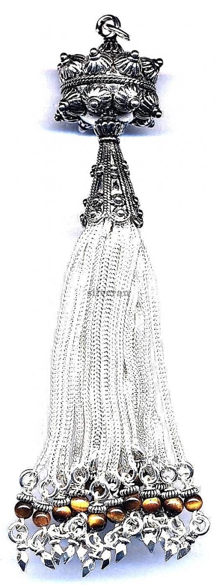 Gümüş Püsgül, Sterling Silver Tassel, شرابة فضية