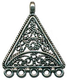 270850 - Üçgen - Üçgen - Chandelier Earring - حبة فضة الخرز الفضي - الخرزة الفضية والمجوهرات الفضية - Silber Perlen