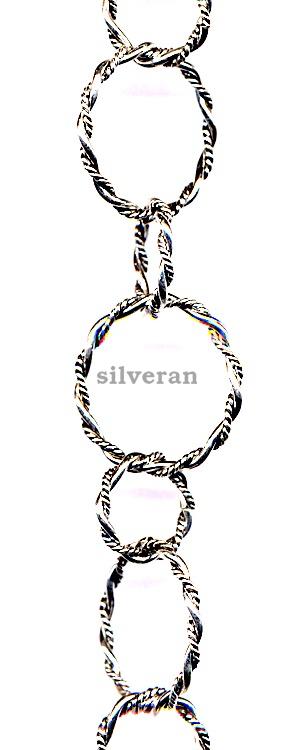 Silver Chain - Multi Twisted