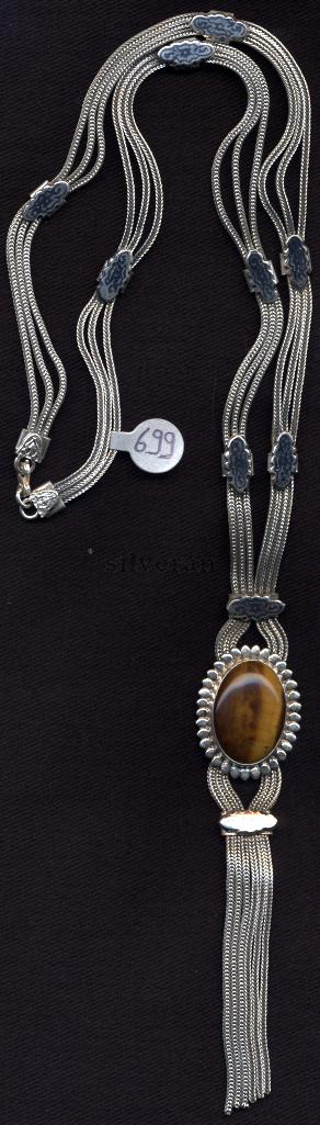 Necklace Enamel - Savat 18*25mm Stone