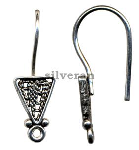 141032 - Gümüş Küpe Çengeli - BP Üçgen Küpe Çengeli - Ear Wire -  حبة 