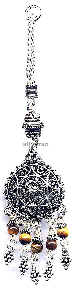 Silver Tassel Line Stone