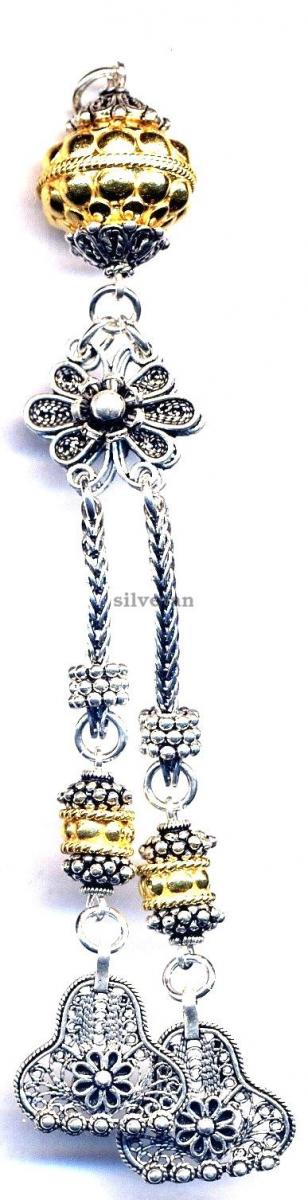 Silver Tassel Large