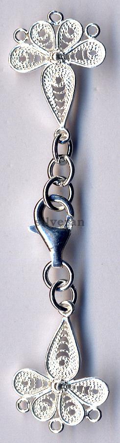 Silver Clasps Multi Strand