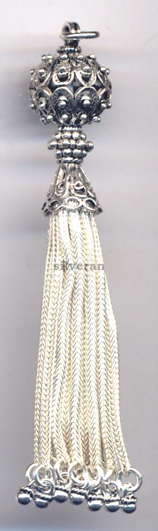 Silver Tassel Large