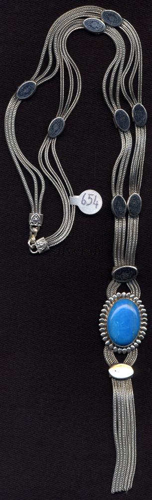 Necklace Enamel - Savat 18*25mm Stone