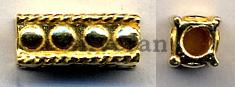 Gold Vermeil - Tube Beads