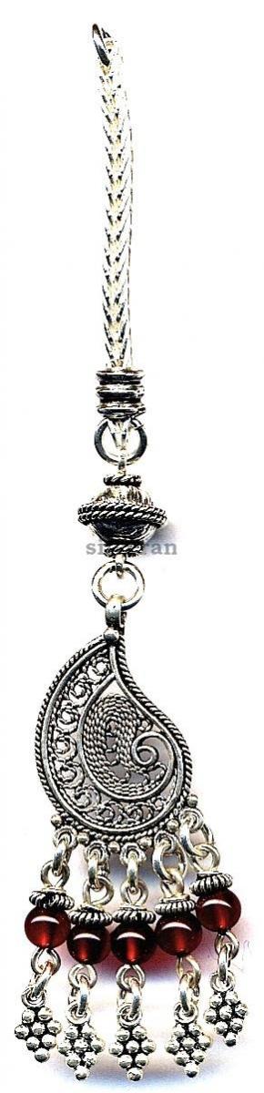 Silver Tassel Line Stone