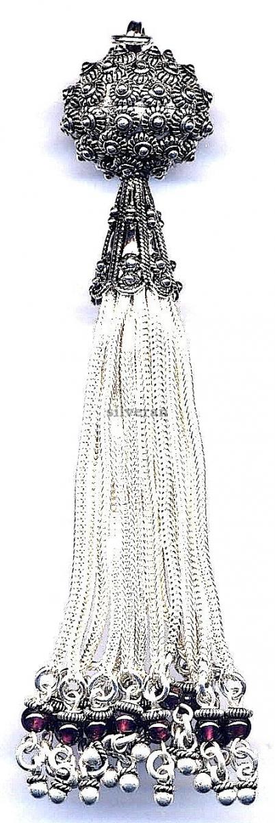 Gümüş Püsgül, Sterling Silver Tassel, شرابة فضية