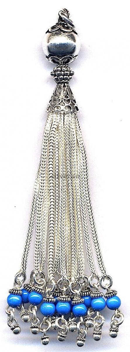 Gümüş Püsgül, Sterling Silver Tassel, شرابة فضية
