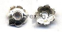 154052 - Gümüş Takı Malzemesi - BRT*Kapak Çukurlanmış 2 - Bright Finish Silver Bead Cap - حبة فضة الخرز الفضي - الخرزة الفضية والمجوهرات الفضية - Silber Perlen
