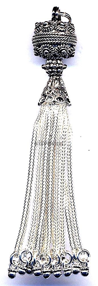 Silver Tassel Large