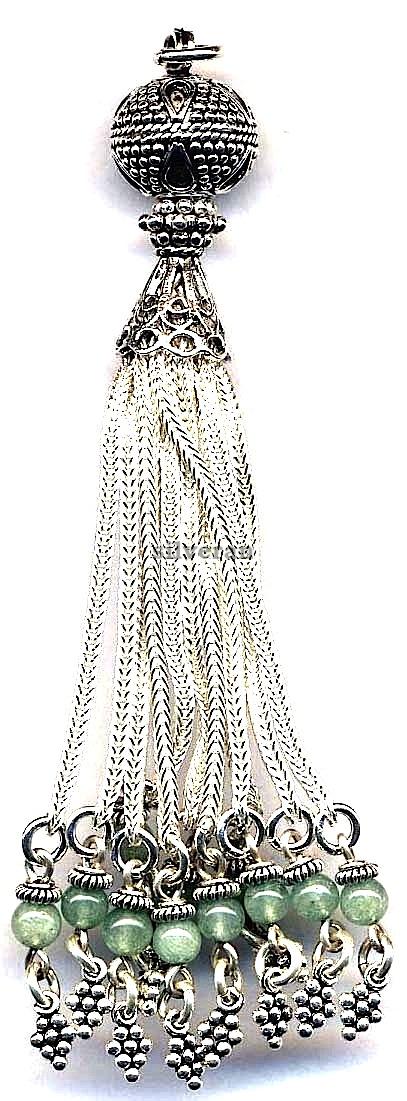 Gümüş Püsgül, Sterling Silver Tassel, شرابة فضية