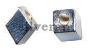 287116BRT - Gümüş Yaldızlı Gümüş Ara Malzeme - BRT*Baklava Dlm 3 Şekilli Parçalar Malzemeler - Geometric Shape Bead - شرابة فضية - الخرزة الفضية والمجوهرات الفضية - Silber Perlen