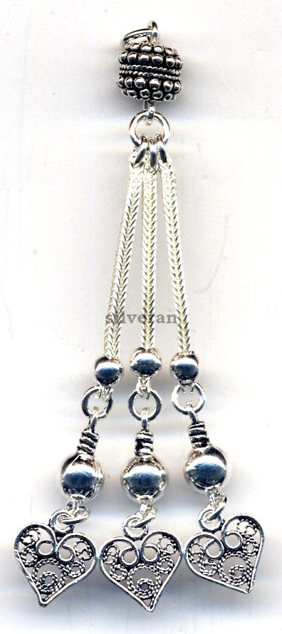 Gümüş Püsgül, Sterling Silver Tassel, شرابة فضية