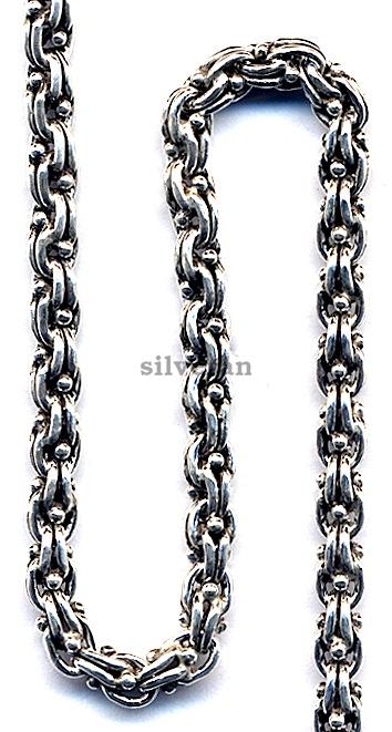 KC80-1 - Köstek Zinciri - Istanbul Chain -  سلسلة من الفضة، - الخرزة ا