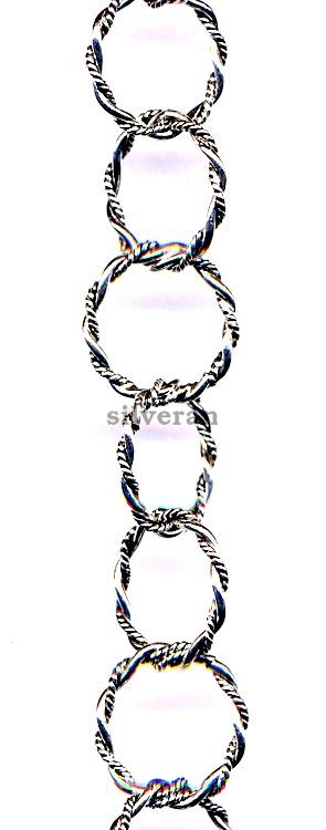 Silver Chain - Multi Twisted