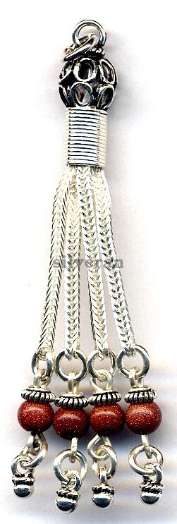 Gümüş Püsgül, Sterling Silver Tassel, شرابة فضية