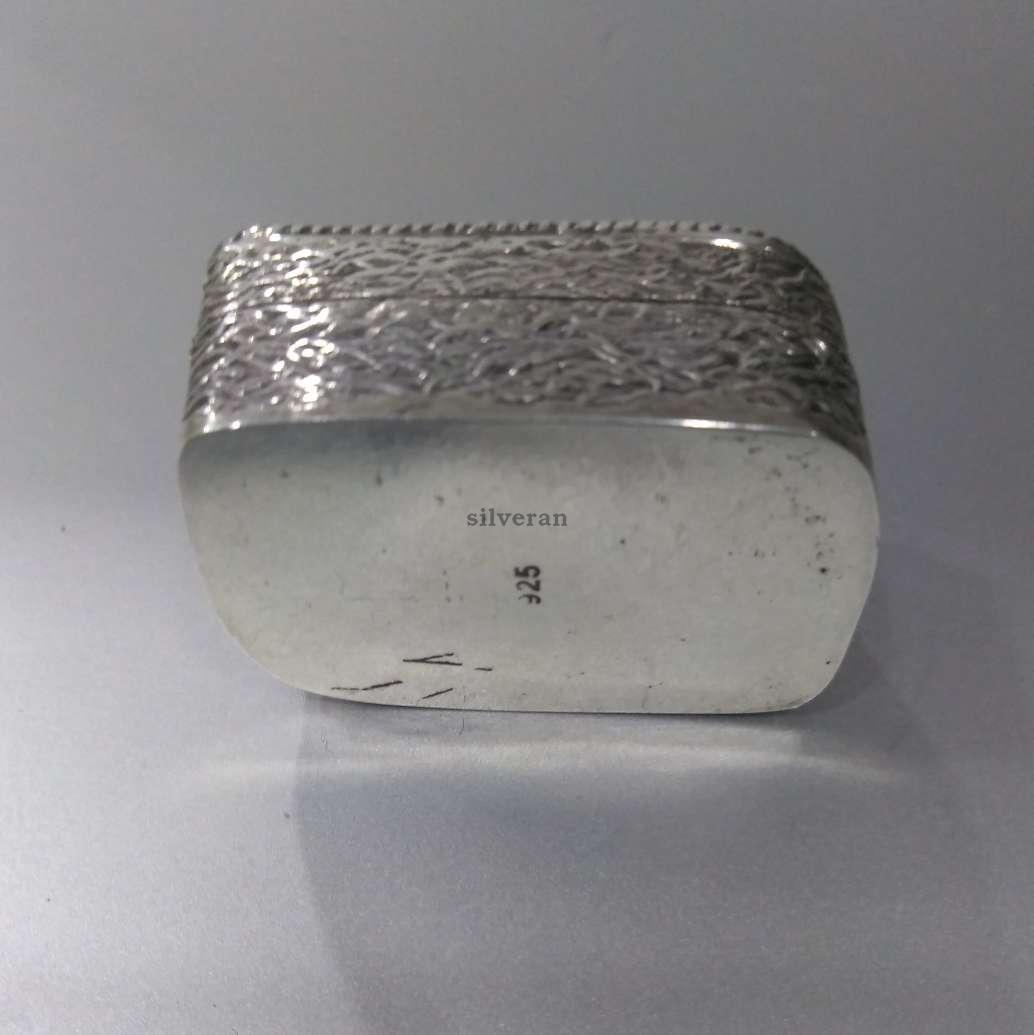 SBX005 - Gümüş Kutu - Selçuk Kolye Desenli 925 Ayar Gümüş Kutu