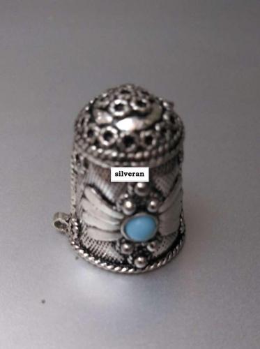 Yüksük 001 - Gümüş Dikiş Yüksüğü - Silver Sewing Thimble - كشتبان الخي