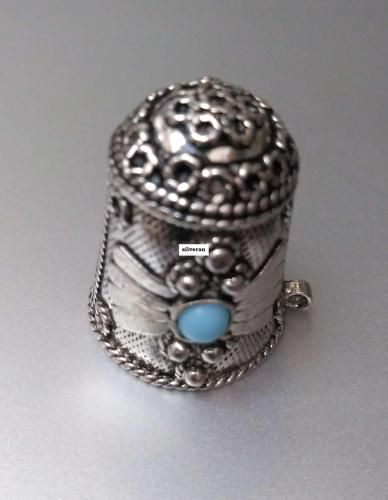 Yüksük 001 - Gümüş Dikiş Yüksüğü - Silver Sewing Thimble - كشتبان الخي