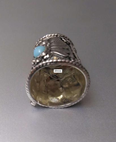 Yüksük 001 - Gümüş Dikiş Yüksüğü - Silver Sewing Thimble - كشتبان الخي