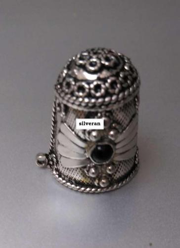 Yüksük 002 - Gümüş Dikiş Yüksüğü - Silver Sewing Thimble - كشتبان الخي