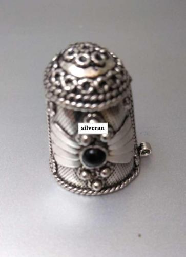 Yüksük 002 - Gümüş Dikiş Yüksüğü - Silver Sewing Thimble - كشتبان الخي