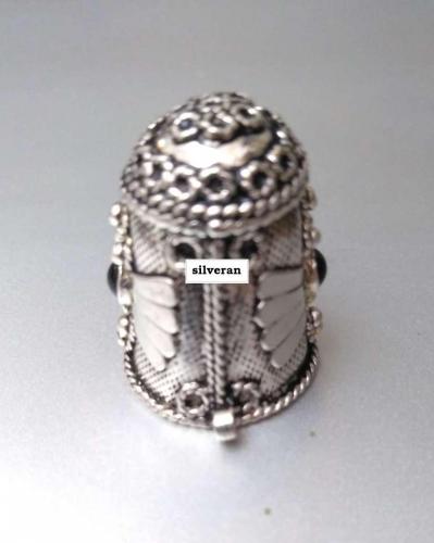 Yüksük 002 - Gümüş Dikiş Yüksüğü - Silver Sewing Thimble - كشتبان الخي