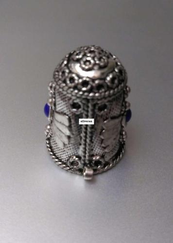 Yüksük 003 - Gümüş Dikiş Yüksüğü - Silver Sewing Thimble - كشتبان الخي