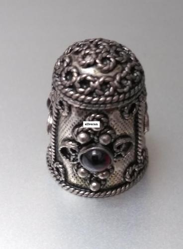 Yüksük 004 - Gümüş Dikiş Yüksüğü - Silver Sewing Thimble - كشتبان الخي