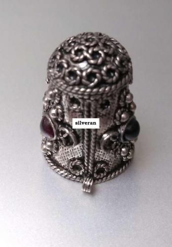 Yüksük 004 - Gümüş Dikiş Yüksüğü - Silver Sewing Thimble - كشتبان الخي