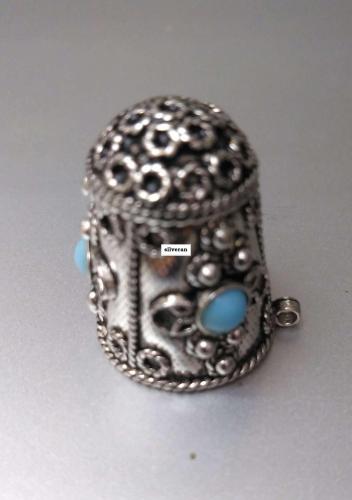 Yüksük 005 - Gümüş Dikiş Yüksüğü - Silver Sewing Thimble - كشتبان الخي