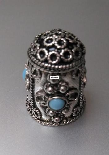 Yüksük 005 - Gümüş Dikiş Yüksüğü - Silver Sewing Thimble - كشتبان الخي
