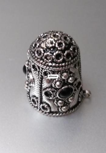 Yüksük 006 - Gümüş Dikiş Yüksüğü - Silver Sewing Thimble - كشتبان الخي